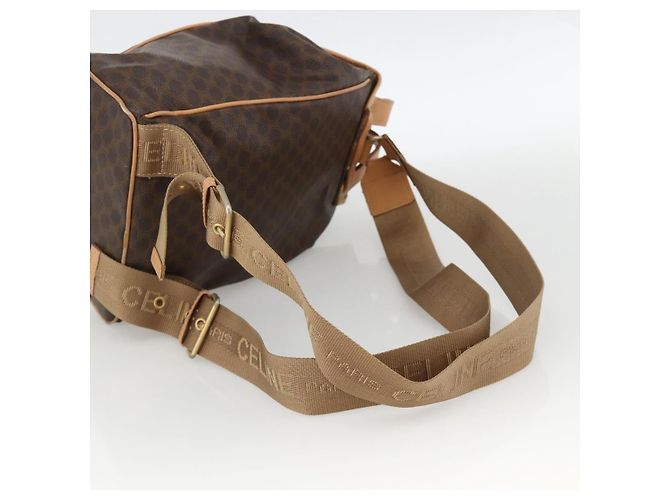 Céline CELINE Macadam Canvas Backpack PVC Leather Brown Gold Auth ARZ862 Golden - view 9