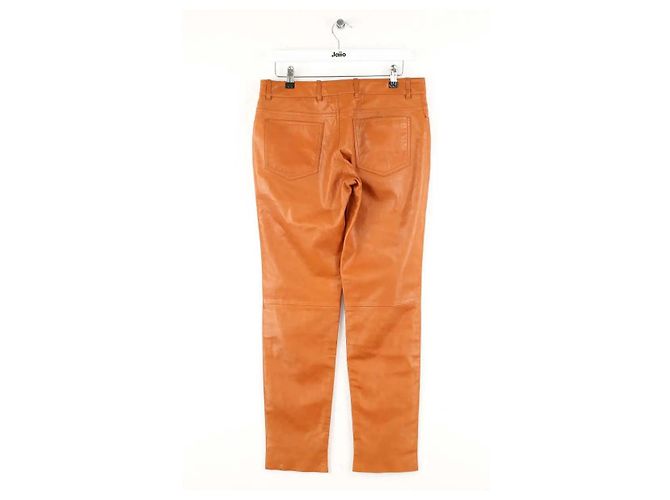 Céline Calças slim laranja - vista 3