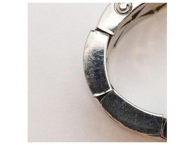 Anello Band Matelassé Chanel in Oro Bianco 18K - vista 10