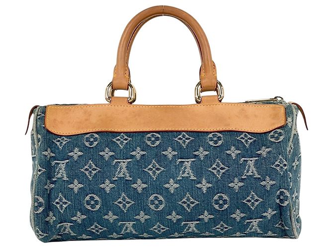 Borsa Boston Neo Speedy Louis Vuitton Blu - vista 3