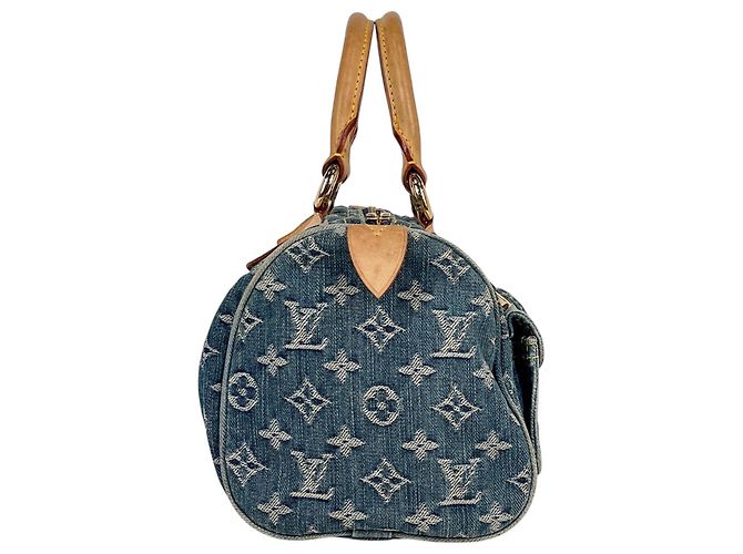 Borsa Boston Neo Speedy Louis Vuitton Blu - vista 4
