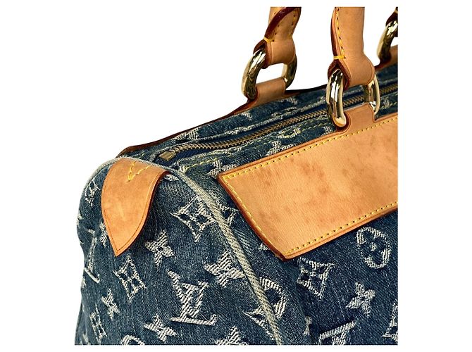 Borsa Boston Neo Speedy Louis Vuitton Blu - vista 7