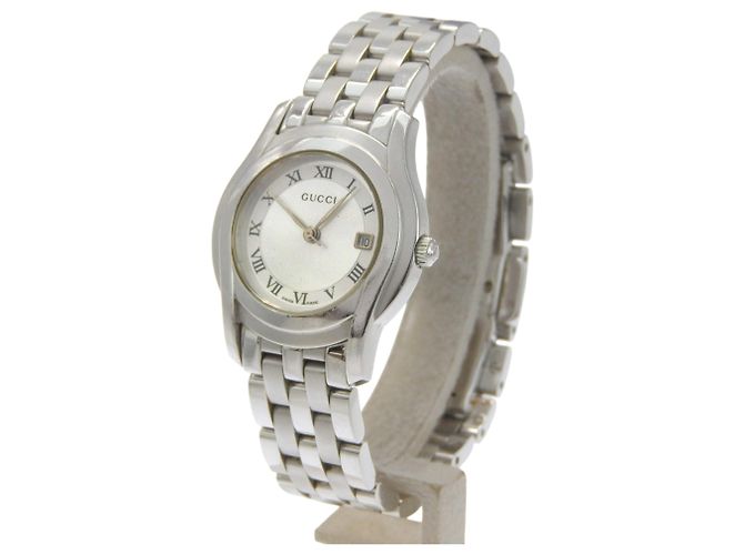 Reloj analógico de cuarzo de acero inoxidable Gucci 5500L - vista 2