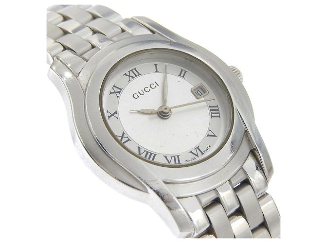 Reloj analógico de cuarzo de acero inoxidable Gucci 5500L - vista 3