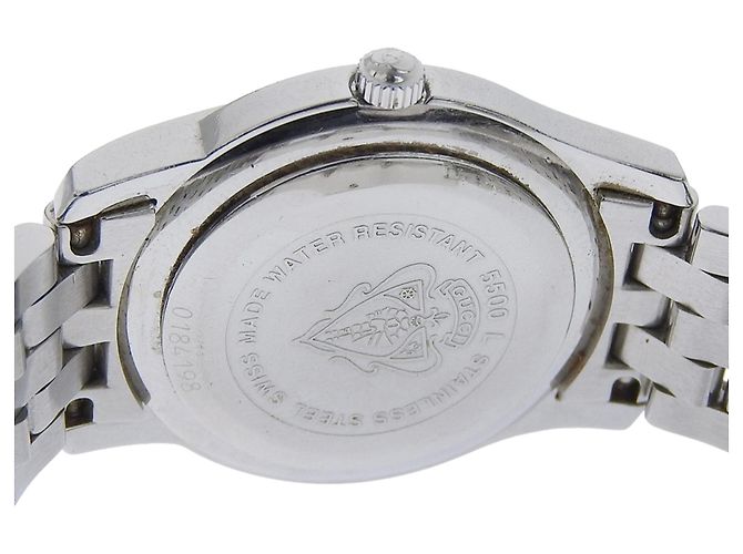 Reloj analógico de cuarzo de acero inoxidable Gucci 5500L - vista 6
