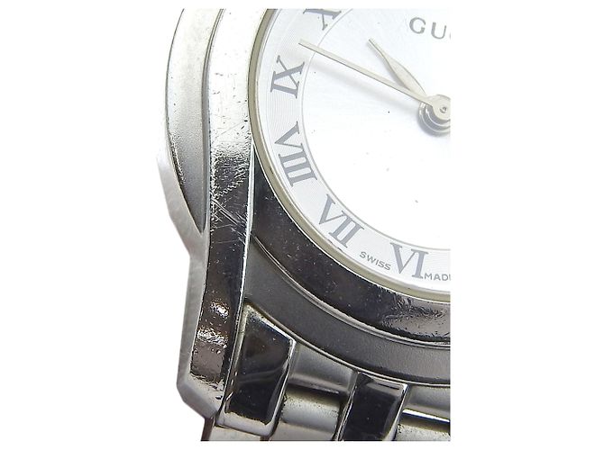 Reloj analógico de cuarzo de acero inoxidable Gucci 5500L - vista 7