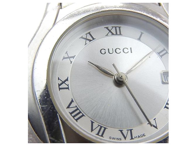 Reloj analógico de cuarzo de acero inoxidable Gucci 5500L - vista 8