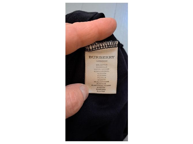 Polo Burberry Negro de Algodón y Elastano - vista 5