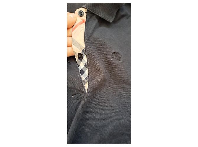 Polo Burberry Negro de Algodón y Elastano - vista 6