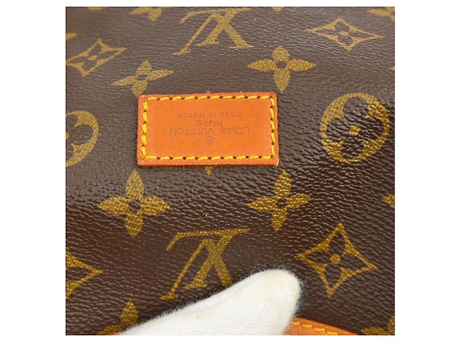 Borsa Saumur Louis Vuitton in tela Monogram 43 Marrone - vista 4