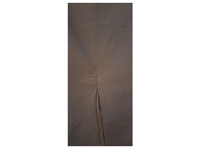 Saia Burberry de algodão cor camel Camelo - vista 13