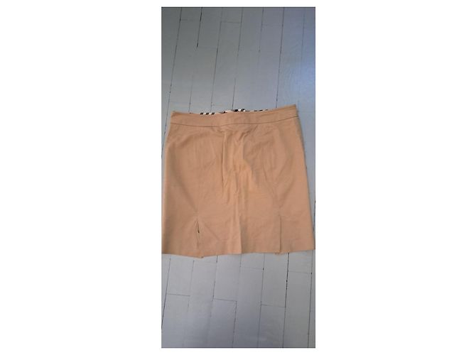 Saia Burberry de algodão cor camel Camelo - vista 2