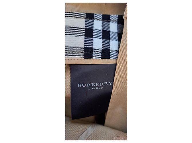 Saia Burberry de algodão cor camel Camelo - vista 7