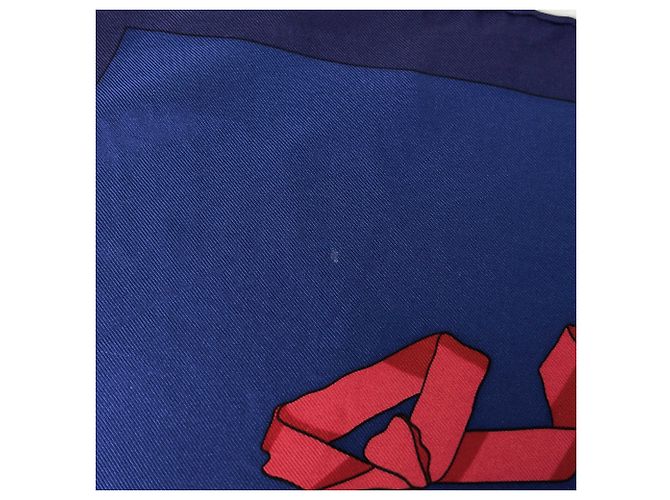 Foulard Hermès Carré 90 HELLO DOLLY Blu Multicolore - vista 5
