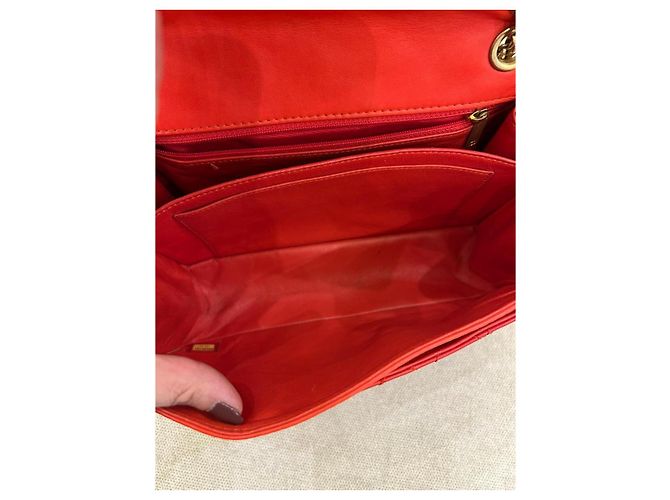 Chanel 2.55 Reissue Flap Bag aus gestepptem Lackleder Koralle - Ansicht 6