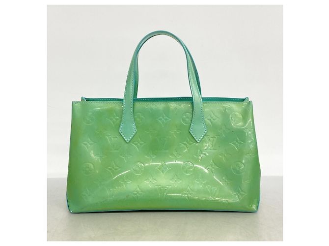 Borsa Louis Vuitton Vernis Wilshire PM Blu - vista 12