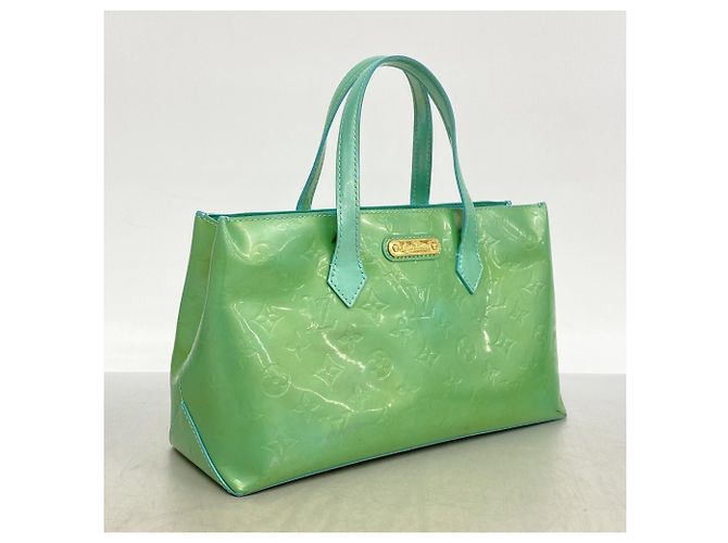 Borsa Louis Vuitton Vernis Wilshire PM Blu - vista 2