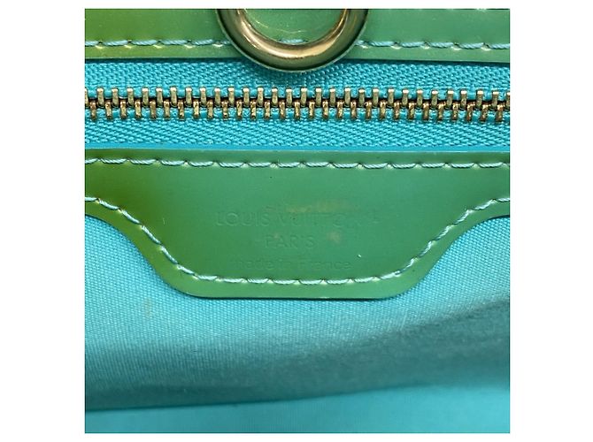 Borsa Louis Vuitton Vernis Wilshire PM Blu - vista 5