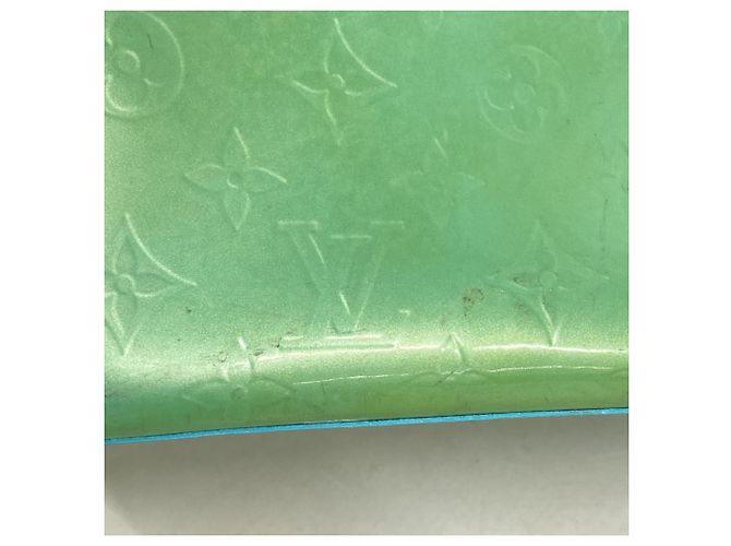 Borsa Louis Vuitton Vernis Wilshire PM Blu - vista 8