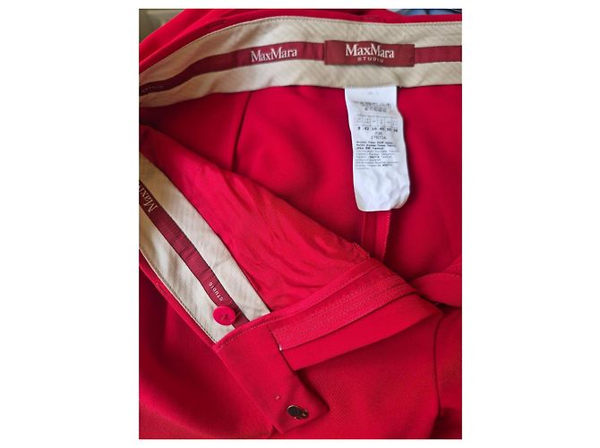 Pantalones Max Mara Studio Rojos Roja - vista 9