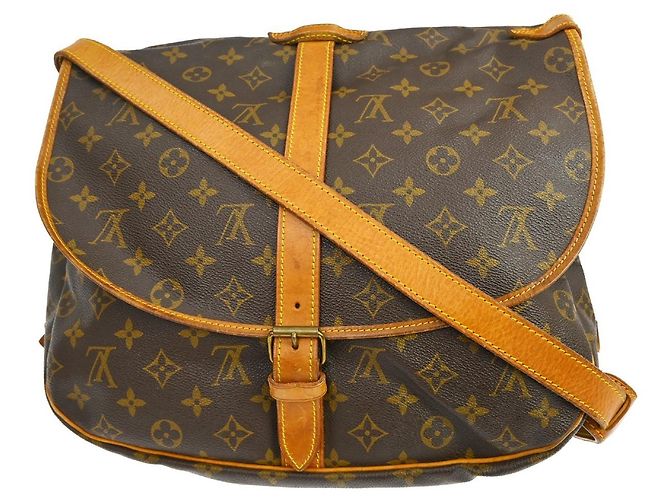 Louis Vuitton Saumur Monogram Canvas 35 Marrom - vista 2