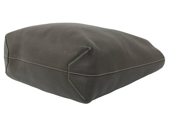 Borsa Tote Double Sens 45 Hermès Marrone Blu - vista 8