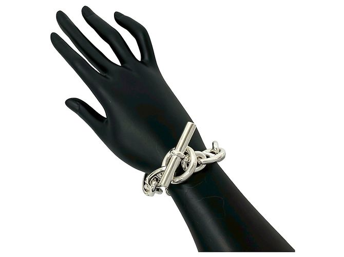 Bracciale charm Chaine d'Ancre TGM 11 link di Hermès Argento - vista 2
