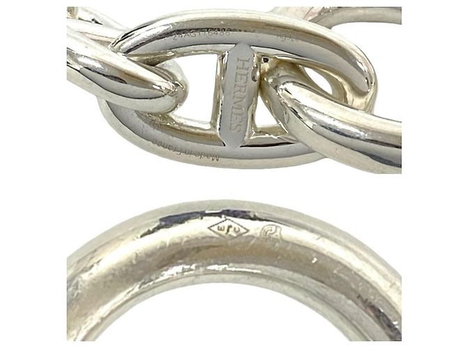 Bracciale charm Chaine d'Ancre TGM 11 link di Hermès Argento - vista 3