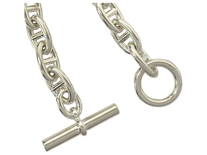 Bracciale charm Chaine d'Ancre TGM 11 link di Hermès Argento - vista 4