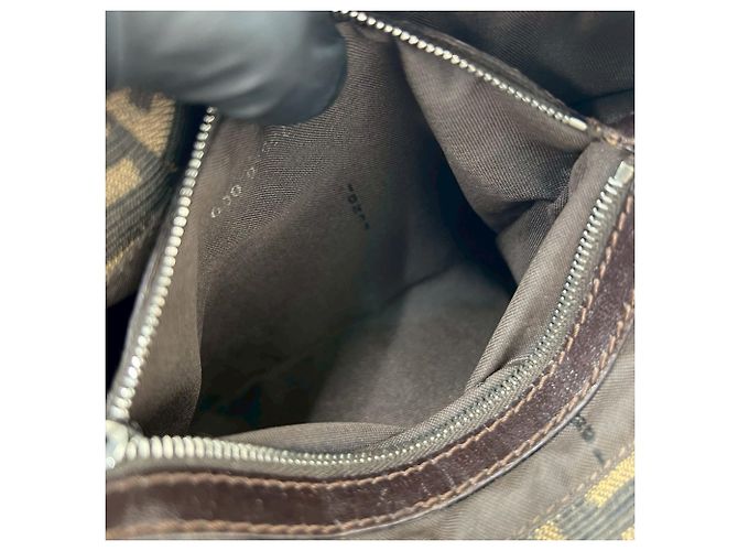Fendi Zucca FF Muster Mini Tote Bag Braun Schwarz - Ansicht 10
