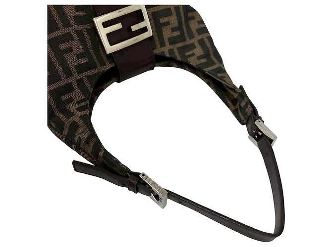 Fendi Zucca FF Muster Mini Tote Bag Braun Schwarz - Ansicht 4