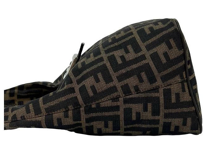 Fendi Zucca FF Muster Mini Tote Bag Braun Schwarz - Ansicht 5