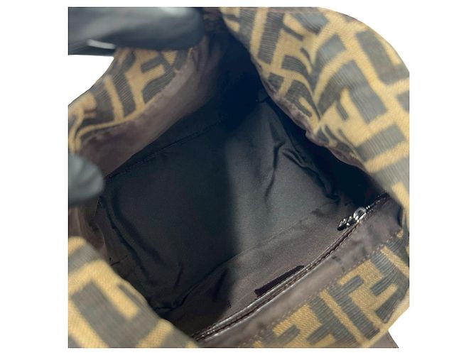 Fendi Zucca FF Muster Mini Tote Bag Braun Schwarz - Ansicht 9