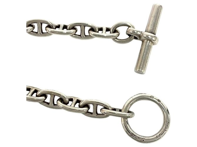 Hermès Bracciale Charm Chaine d'Ancre PM Vintage Hermes Argento - vista 4