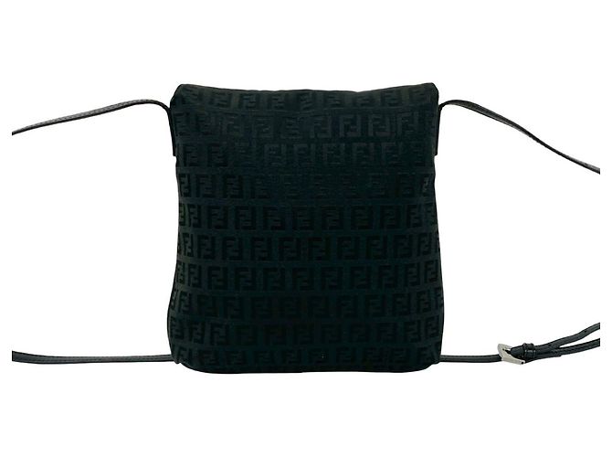 Fendi Zucchino FF Muster Schultertasche Schwarz - Ansicht 3