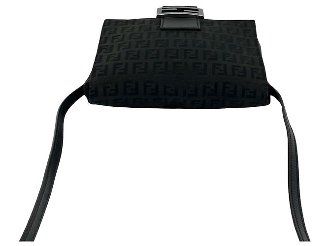Fendi Zucchino FF Muster Schultertasche Schwarz - Ansicht 4