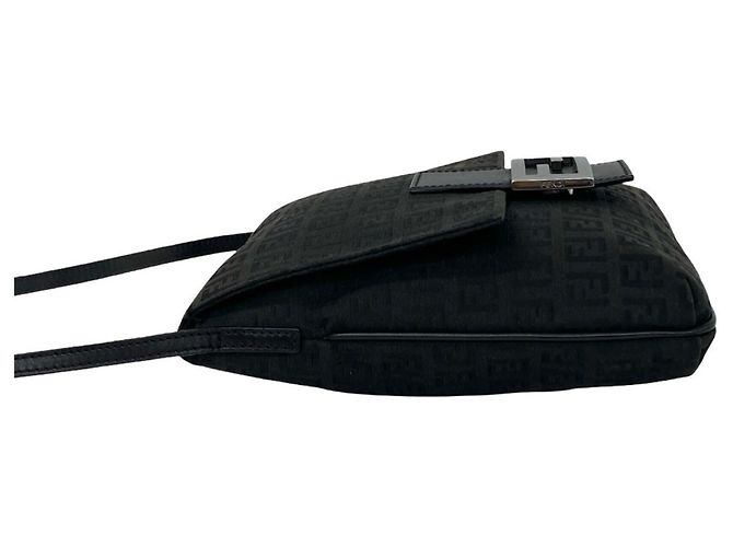 Fendi Zucchino FF Muster Schultertasche Schwarz - Ansicht 5