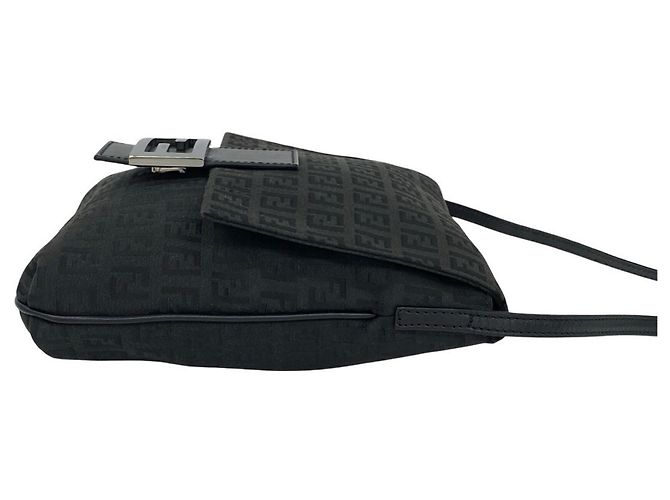 Fendi Zucchino FF Muster Schultertasche Schwarz - Ansicht 6