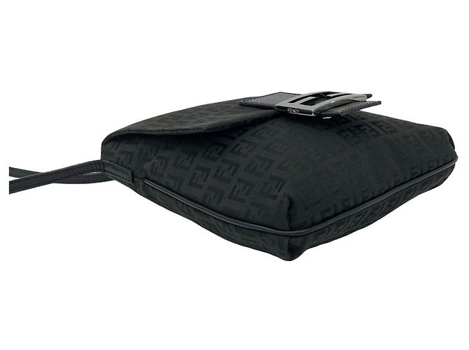 Fendi Zucchino FF Muster Schultertasche Schwarz - Ansicht 7