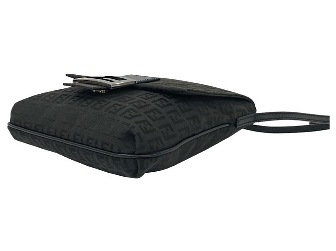 Fendi Zucchino FF Muster Schultertasche Schwarz - Ansicht 8