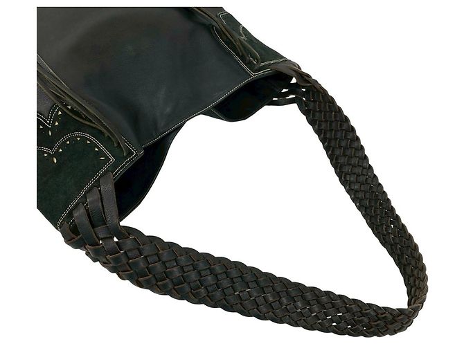 Borsa tote Loewe in pelle nera Nero - vista 4