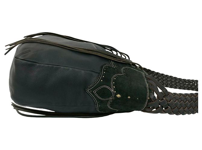 Borsa tote Loewe in pelle nera Nero - vista 6