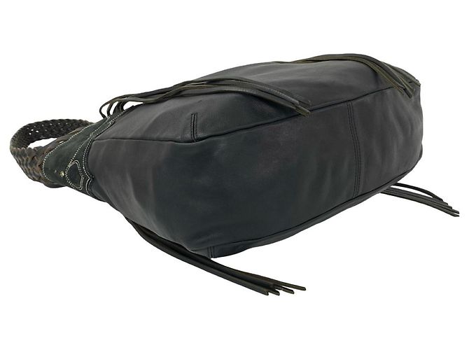 Borsa tote Loewe in pelle nera Nero - vista 7