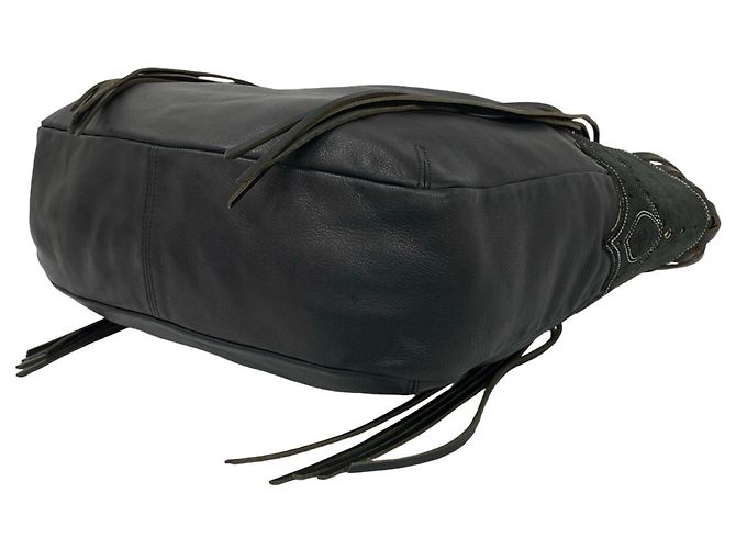 Borsa tote Loewe in pelle nera Nero - vista 8