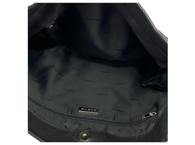 Borsa tote Loewe in pelle nera Nero - vista 9