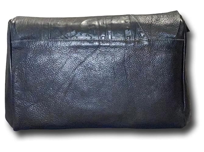 Pochette Prada in pelle blu - vista 9