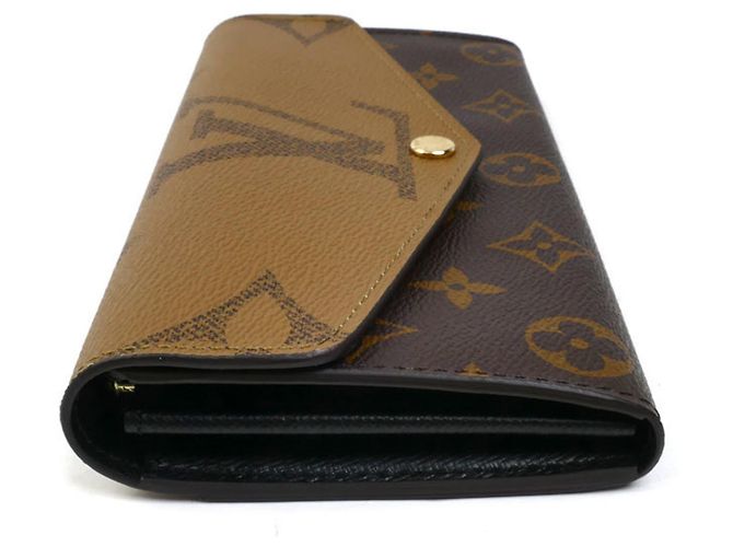 Sarah Louis Vuitton Monogram Giant Reverse Braune Geldbörse - Ansicht 3