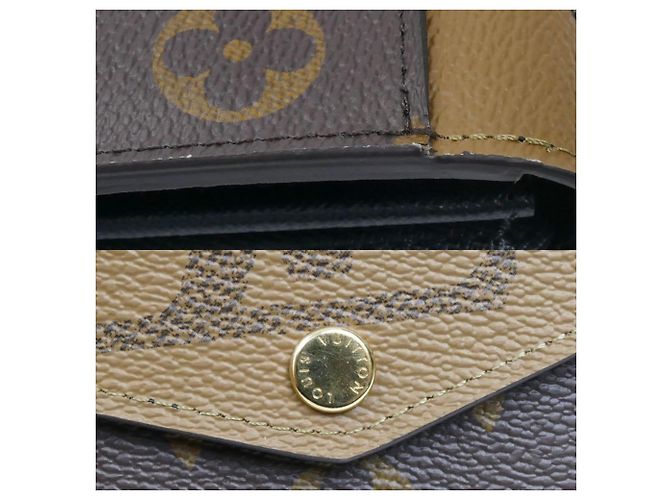 Sarah Louis Vuitton Monogram Giant Reverse Braune Geldbörse - Ansicht 6