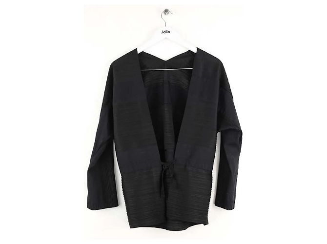 Pleats Please Schwarze Bluse - Ansicht 3