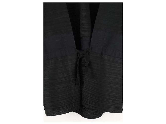 Pleats Please Schwarze Bluse - Ansicht 4